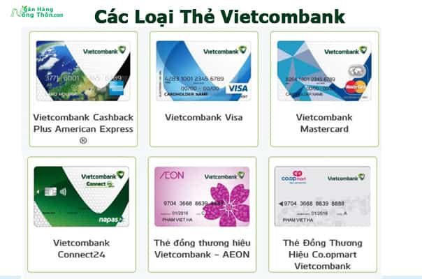 Các loại thẻ ATM ngân hàng Vietcombank và Biểu Phí