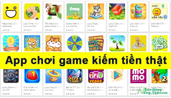 App chơi game kiếm tiền thật rút tiền ATM, Momo, Paypal lừa ...