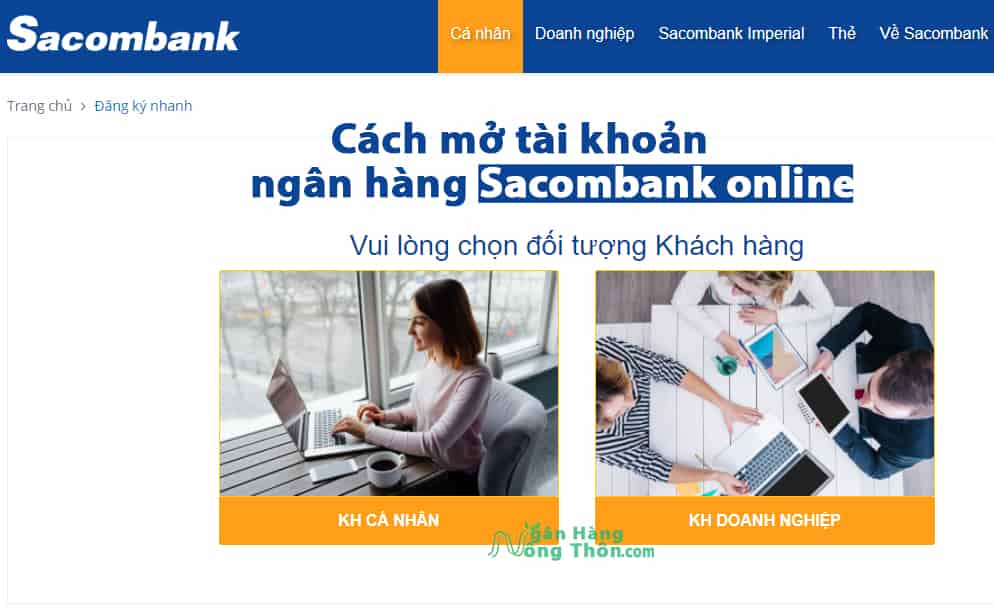 Cách mở tài khoản ngân hàng Sacombank online, mở tài khoản số đẹp miễn phí tại nhà