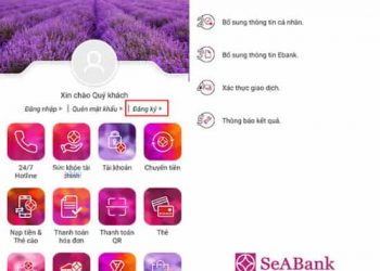 Cách mở tài khoản SeABank online Miễn Phí trên điện thoại