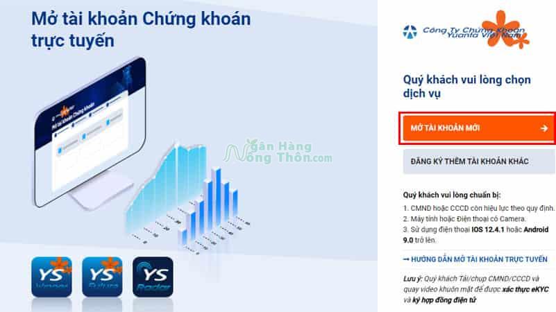 Cách mở tài khoản chứng khoán Yuanta online và bảng giá Yuanta