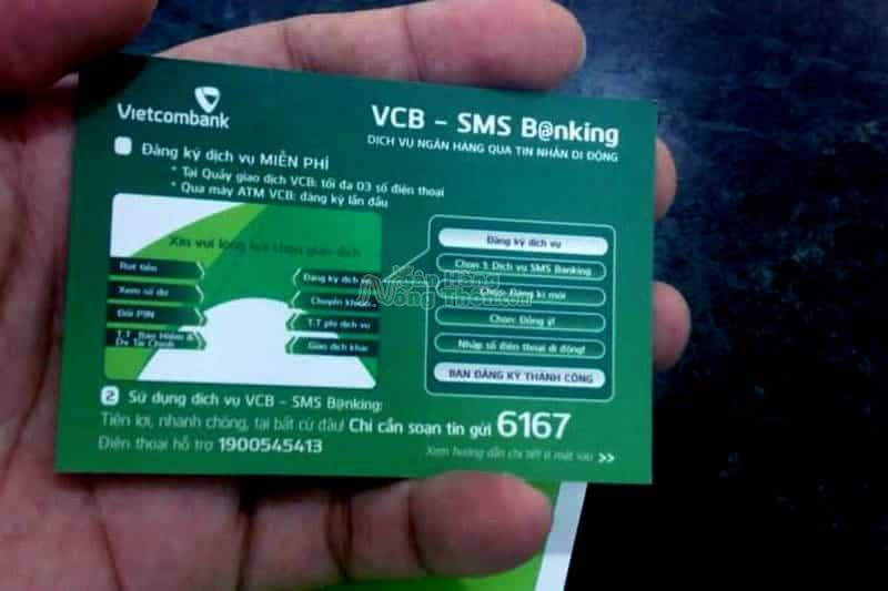 Đăng ký SMS Banking Vietcombank trên tin nhắn điện thoại