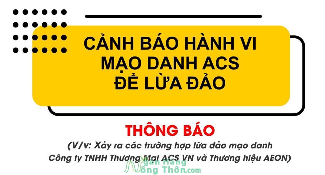 ACS có lừa đảo không?