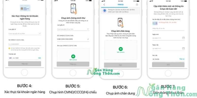 Hướng dẫn các bước xác thực Ví Moca