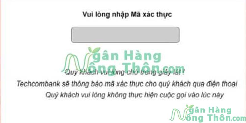 Nhập mã xác thực