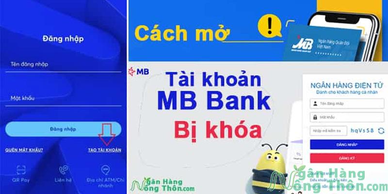 Cách mở tài khoản, thẻ MB Bank Internet Banking bị khóa, lỗi gw18, gw21, gw26, gw485