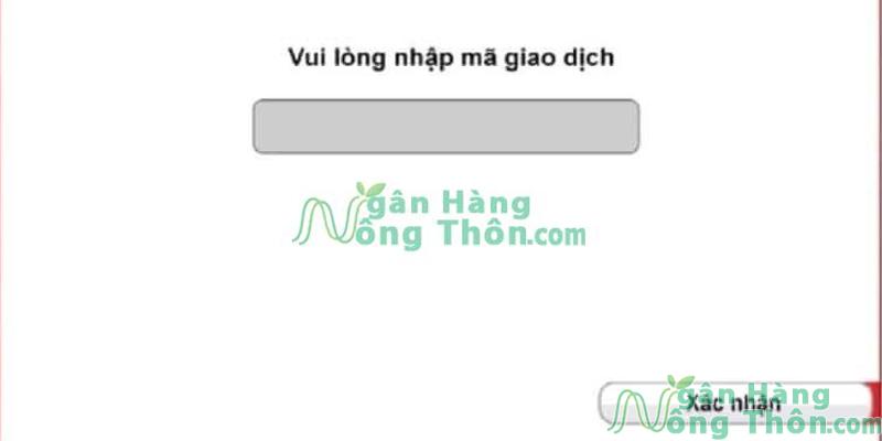 Nhập mã số chuyển tiền