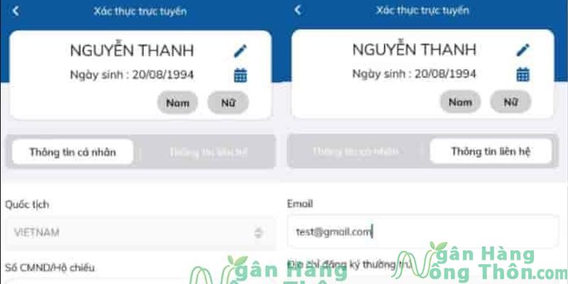 Điền thông tin chính xác