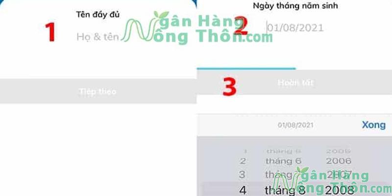 Nhập thông tin cá nhân