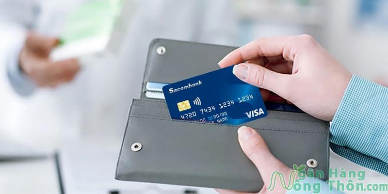 Chọn hình ảnh thẻ Visa Sacombank muốn mở 