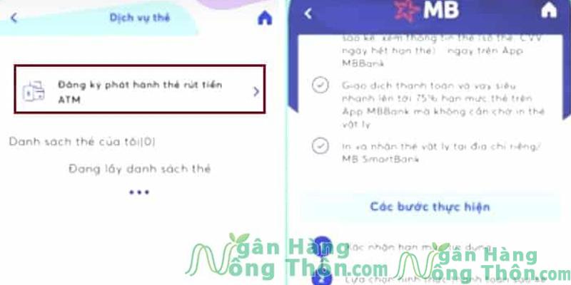 Nhấp phát hành thẻ tín dụng online