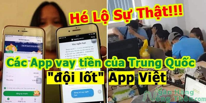 Cảnh báo app vay tiền Trung Quốc