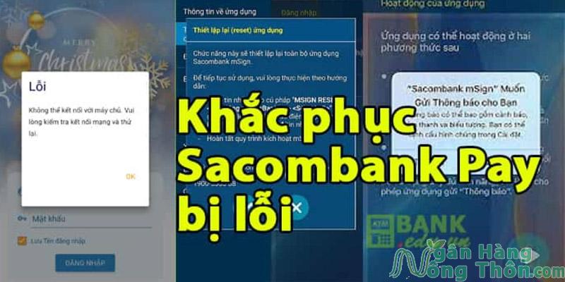 Lỗi Sacombank Pay