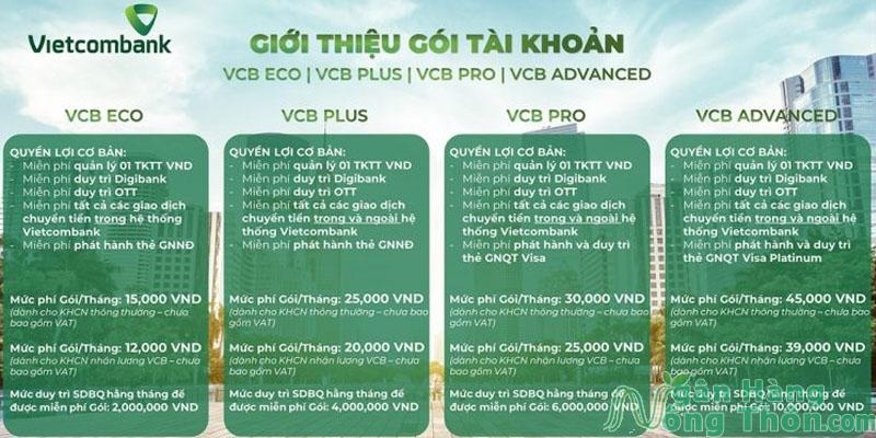 Phân biệt gói VCB