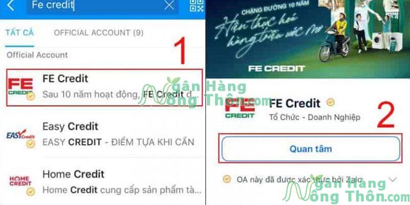 Tra cứu hợp đồng Fe Credit