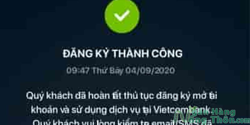 ĐĂNG KÝ THÀNH CÔNG