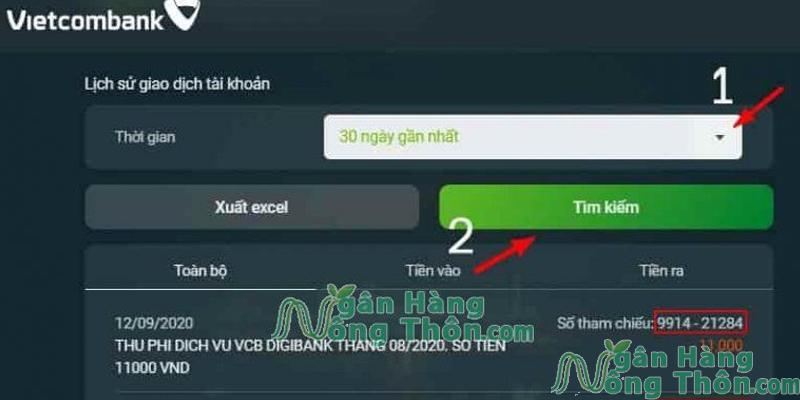 ra cứu mã giao dịch Vietcombank