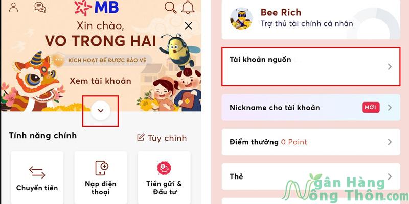 Cách xem sao kê MB Bank online trên app điện thoại