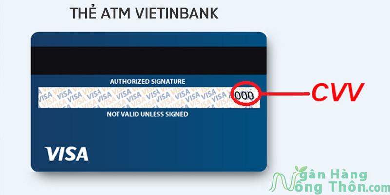 Số CVV/ CVC Vietinbank