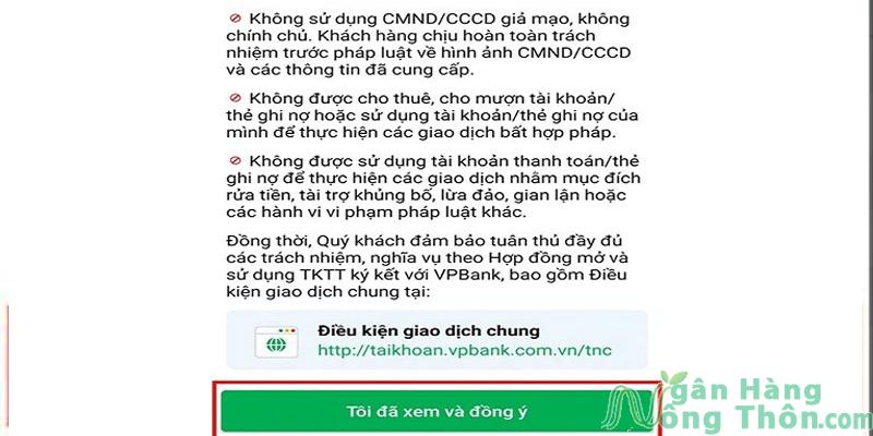 Xác nhận điều khoản