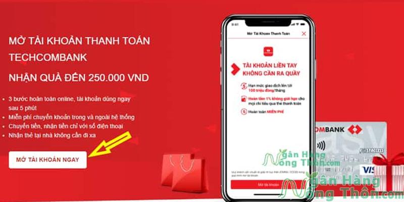 Cách nhận 500k từ thẻ ATM Techcombank