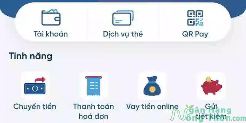 Nhấn chọn tài khoản Vietinbank