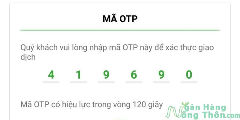 Chuyển tiền không nhận được OTP