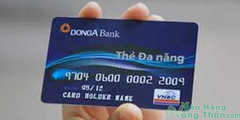 Thẻ ATM Đông Á màu xanh dương