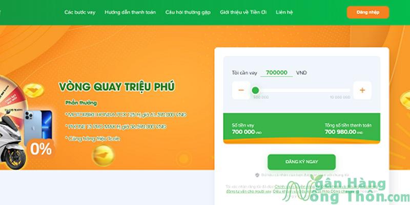 Lựa chọn hạn mức muốn vay tiền