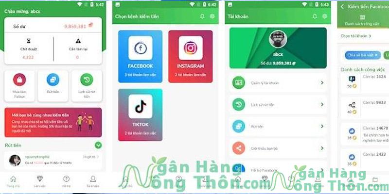 Ứng dụng kiếm tiền Hana