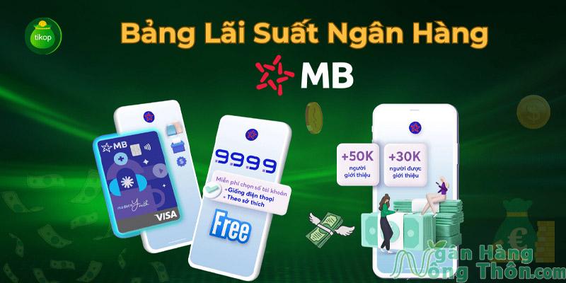 Bảng lãi suất ngân hàng MB Bank