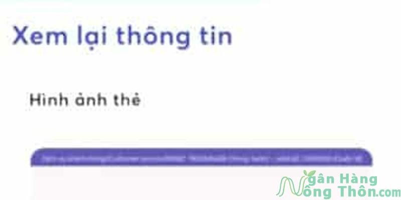 Xác nhận thông tin thẻ tín dụng