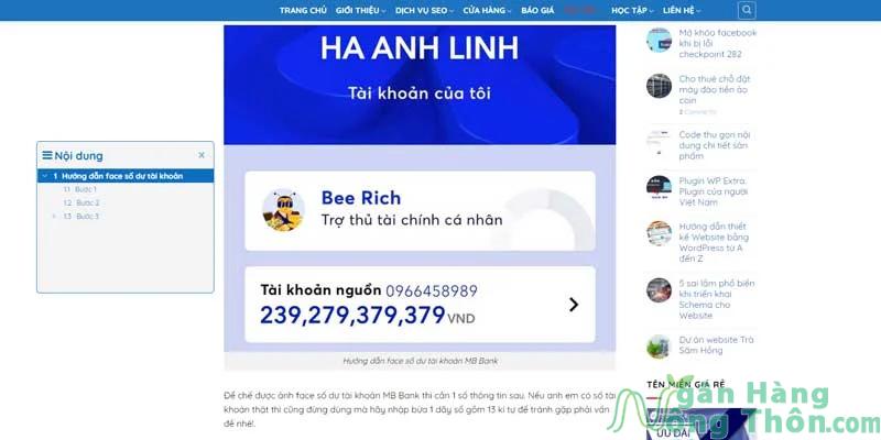 App web tạo số dư tài khoản ngân hàng ảo khủng 2024