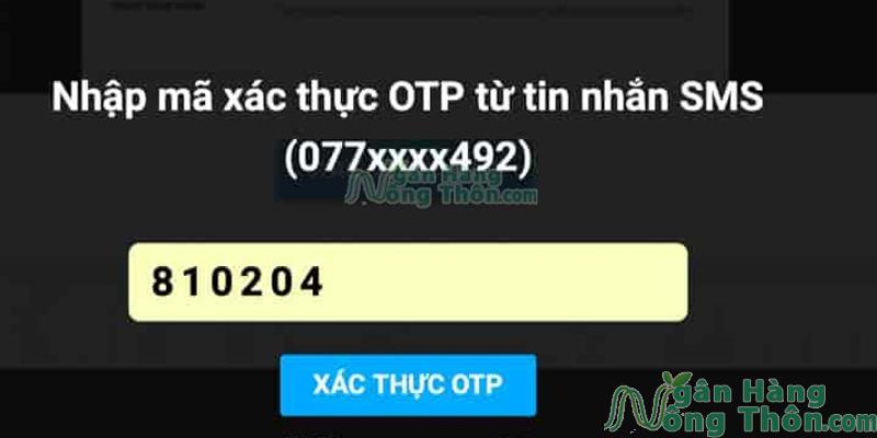 Xác nhận OTP