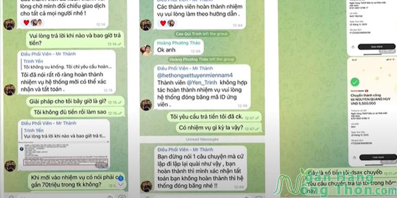 Lừa đảo làm nhiệm vụ trên Telegram