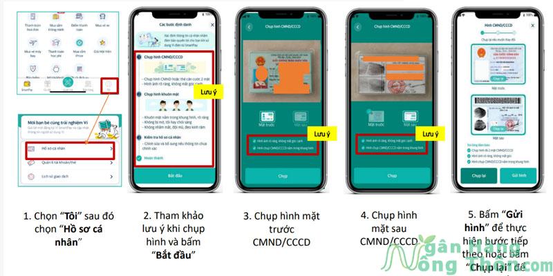 Các bước định danh tài khoản SmartPay