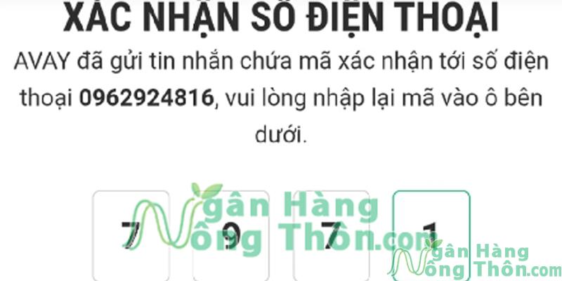 Xác nhận số điện thoại