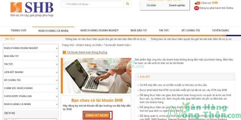 Cách mở tài khoản ngân hàng SHB online và tài khoản số đẹp miễn phí
