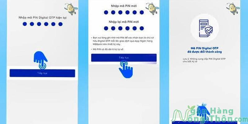 Nhập mã kích hoạt Digital OTP MBBank
