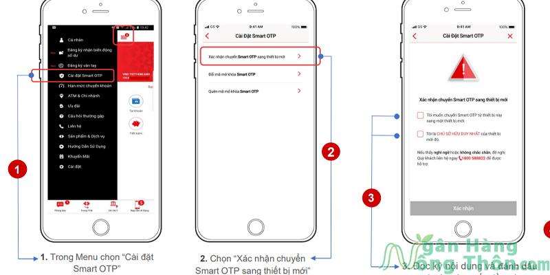 Cách lấy lại mã Smart OTP Techcombank trên điện thoại