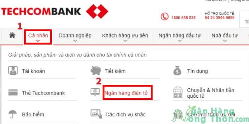 Cách đăng ký Techcombank Banking