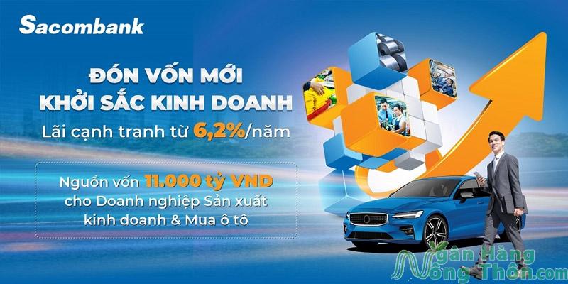 Vay sản xuất kinh doanh Sacombank