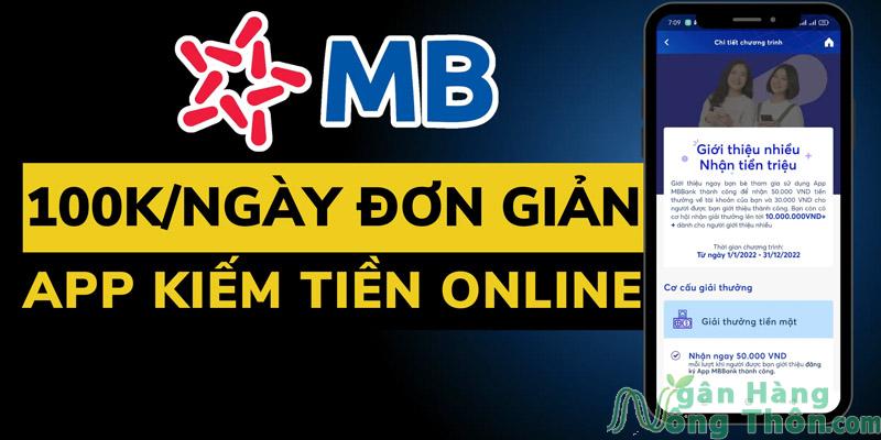 App MB Bank kiếm tiền