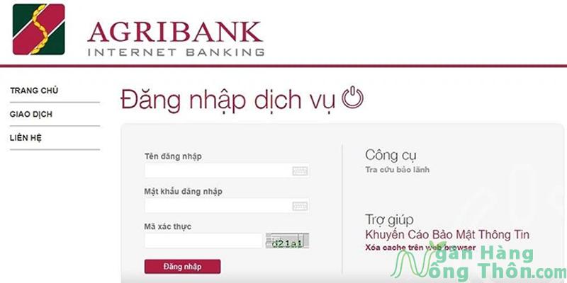 Đăng nhập tài khoản trên app Internet banking