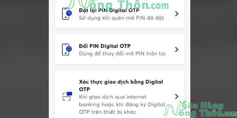 Đổi mã Pin Digital OTP MB Bank