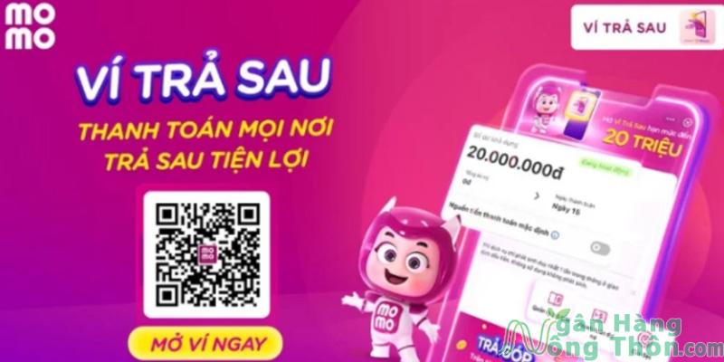 Rút tiền từ ví trả sau Momo