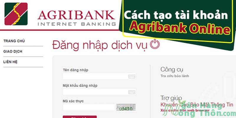 Truy cập vào website ngân hàng Agribank