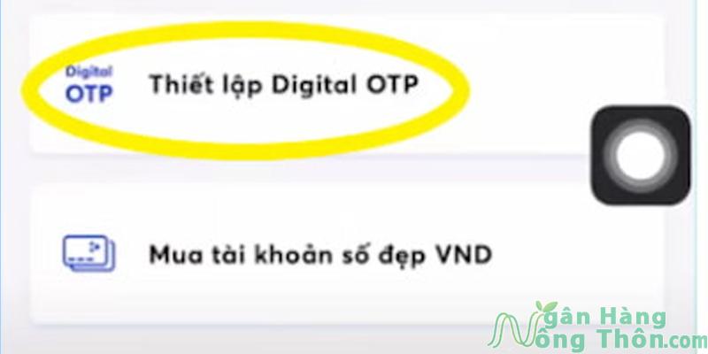 Lấy mã Pin Digital OTP MB Bank