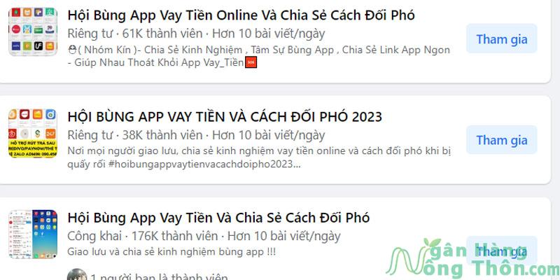 Lật Mặt Hội Bày Bùng Tiền App Vay Facebook, Zalo, Telegram