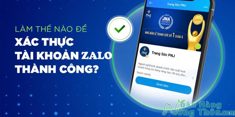 Xác thực tài khoản Zalo